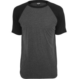 Urban Classics Men - TB639 - Raglan Contrast Tee cha/blk L