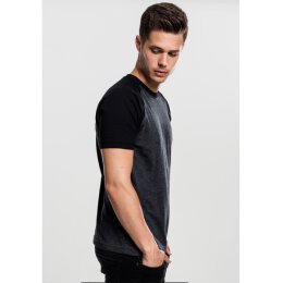 Urban Classics Men - TB639 - Raglan Contrast Tee cha/blk 2XL