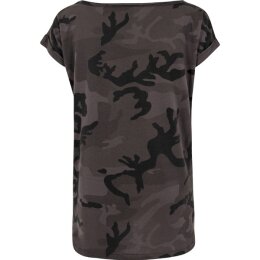 Urban Classics Ladies - TB1635 - Ladies Camo Back Shaped Tee dark camo L