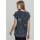 Build Your Brand - Ladies Batik Dye Extended Shoulder Tee (BY055) - grey/darkgrey XS