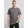 Build Your Brand - Acid Washed Tee (BY070) - darkgrey white S