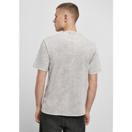 Build Your Brand - Acid Washed Tee (BY070) - grey black L