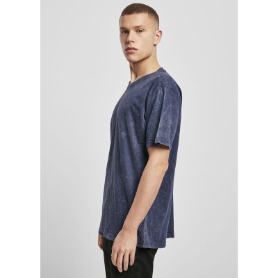 Build Your Brand - Acid Washed Tee (BY070) - indigo black