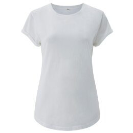 Earth Positive - EP16 - Organic Womens Rolled Up Sleeve -...