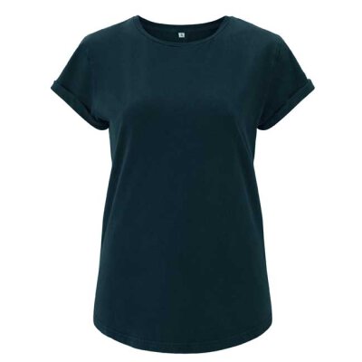 Continental/ Earthpositive - EP16 - Organic Womens Rolled Up Sleeve - Navy Blue L