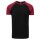 Urban Classics - TB639 Raglan Contrast T-Shirt - black/burgundy 4XL