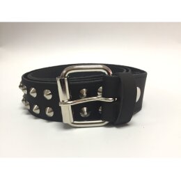 Nietengürtel - Gürtel mit silbernen Spitznieten...