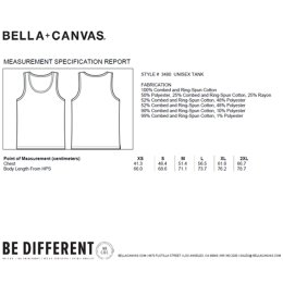 Bella + Canvas - 3480 Unisex Jersey Tank Top - black M