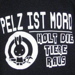Pelz ist Mord - T-Shirt - black (FotL)