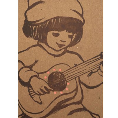 Postkarte mit Umschlag - Belle & Boo Letterpress - Guitar