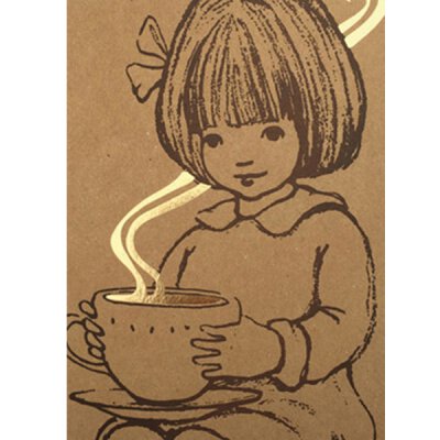 Postkarte mit Umschlag - Belle & Boo Letterpress - Tea