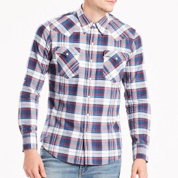 Levis® - Barstow Western Shirt - dress blue plaid