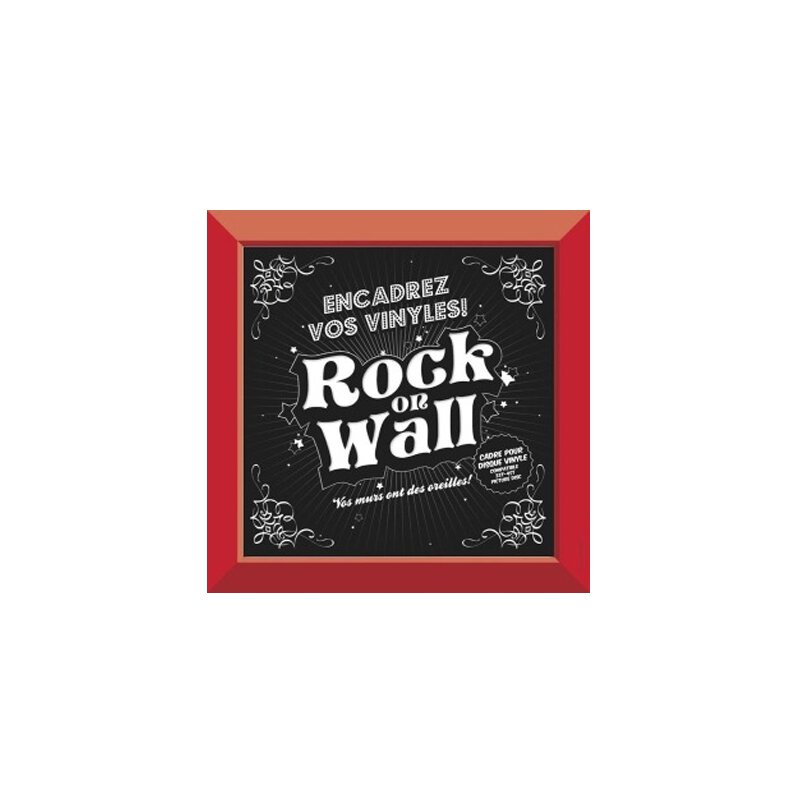 Rock On Wall - LP Rahmen - rot