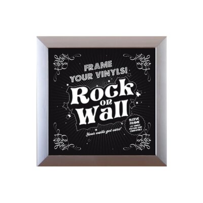 Rock On Wall - LP Rahmen - silver
