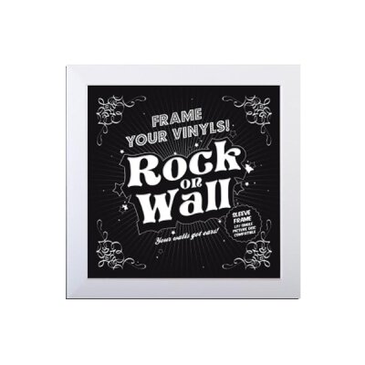 Rock On Wall - LP Rahmen - weiß