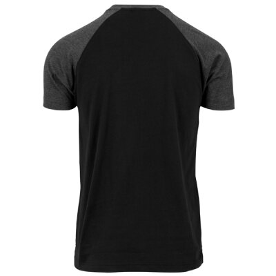 Urban Classics - TB639 Raglan Contrast T-Shirt - black/charcoal