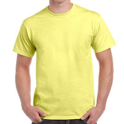 Gildan Maglietta Ultra Cotton 2000B - Colore Vegas Dorato, Taglia L - 100% Cotone