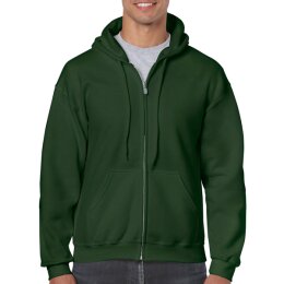 Gildan - 18600 Unisex Heavy Blend Zip Hooded Sweatshirt - forest