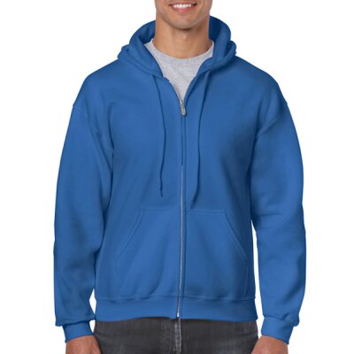 Gildan - 18600 Unisex Heavy Blend Zip Hooded Sweatshirt - royal
