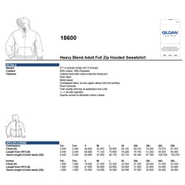 Gildan - 18600 Unisex Heavy Blend Zip Hooded Sweatshirt - royal