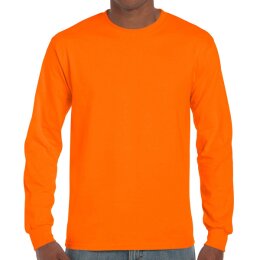 Gildan - 2400 Unisex Ultra Cotton Longsleeve - safety orange