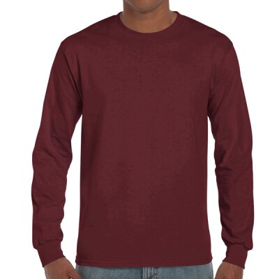 Gildan - 2400 Unisex Ultra Cotton Longsleeve - maroon