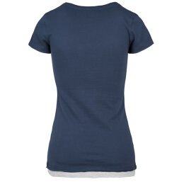 Urban Classics - TB1822 Ladies Two-Colored T-Shirt - nvy/gry