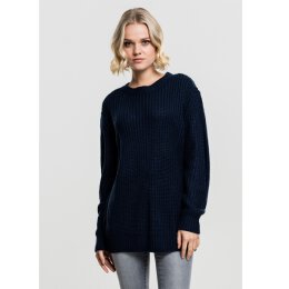 Urban Classics - TB1745 Ladies Basic Crew Sweater - navy