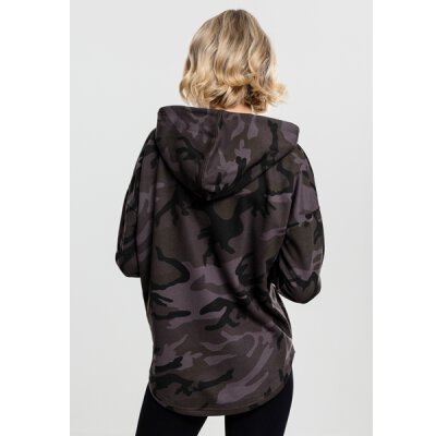Urban Classics TB1724 Ladies Oversized Camo Hoodie dark camo