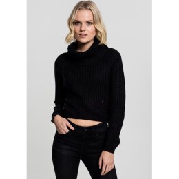 Urban Classics - TB1748 - Ladies Short Turtleneck Sweater - black