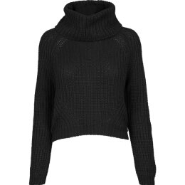 Urban Classics - TB1748 - Ladies Short Turtleneck Sweater - black