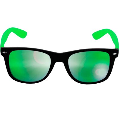 Sonnenbrille - Likoma - Mirror - black/lime green