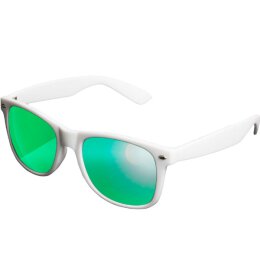 Sonnenbrille - Likoma - Mirror - white/green