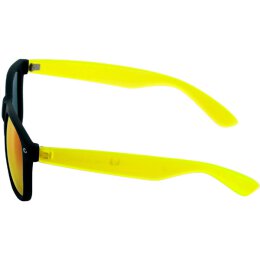 Sonnenbrille - Likoma - Mirror - black/yellow/yellow