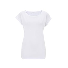 Continental - N20 Womens Rolled Sleeve Tunic T-Shirt - white