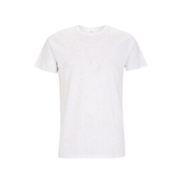 Continental / Earth Positive - EP100 Unisex T-Shirt - white melange / white stripe