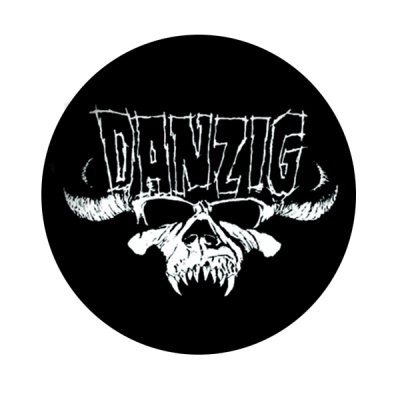 Danzig - Logo Skull (rund) - Backpatch (Rückenaufnäher)