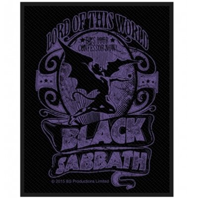 Black Sabbath - Lord Of This World - Backpatch - black (Rückenaufnäher)