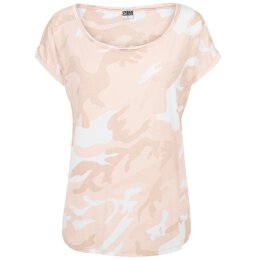 Urban Classics - TB1635 - Ladies Camo Back Shaped Tee - rose camo