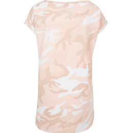 Urban Classics - TB1635 - Ladies Camo Back Shaped Tee - rose camo