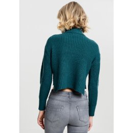 Urban Classics - TB1744 - Ladies HiLo Turtleneck Sweater - teal