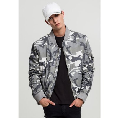 Urban Classics - TB1798 - Vintage Camo Cotton Bomber Jacket - snow camo
