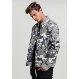 Urban Classics - TB1798 - Vintage Camo Cotton Bomber Jacket - snow camo