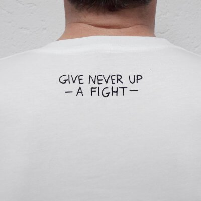 Akne Kid Joe - Give Never Up - Unisex T-Shirt (EP01) - white