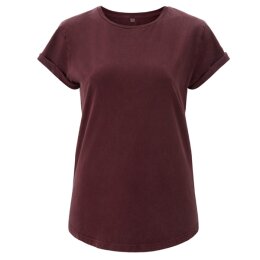 Earth Positive - EP16 - Organic Womens Rolled Up Sleeve -...