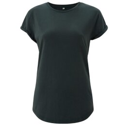 Earth Positive - EP16 - Organic Womens Rolled Up Sleeve -...