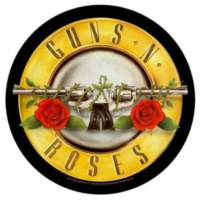 Guns N Roses - Bullet Logo - Backpatch (Rückenaufnäher)