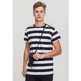Urban Classics - TB2067 - Block Stripe Tee - black/white