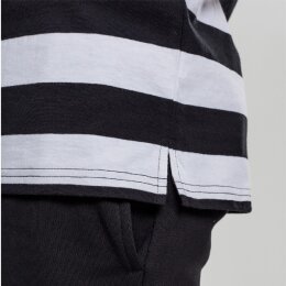 Urban Classics - TB2067 - Block Stripe Tee - black/white