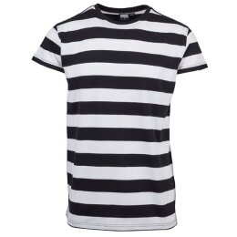Urban Classics - TB2067 - Block Stripe Tee - black/white
